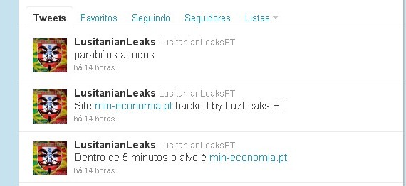 LusitanianLeaks colocam min-economia.pt offline
