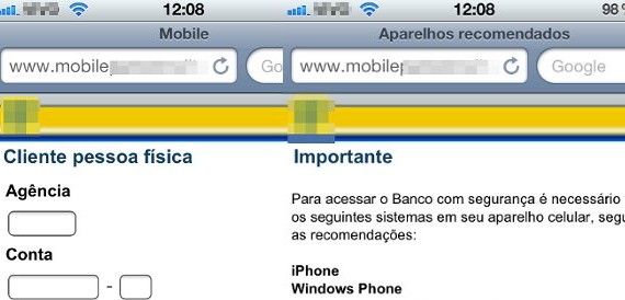 Phishing bancário perto do seu telemóvel