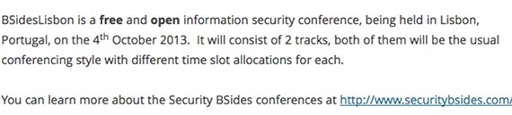BSidesLisbon - Entrevista + Passatempo