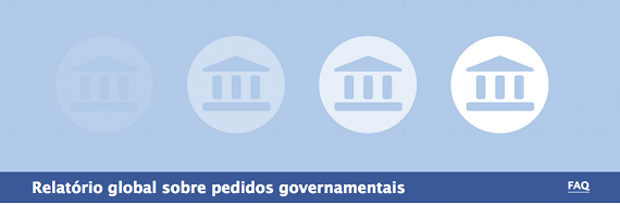 Relatório global do Facebook sobre pedidos governamentais